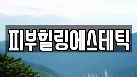 피부힐링에스테틱