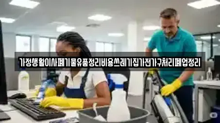 가정생활이사폐기물유품정리비용쓰레기집가전가구처리폐업정리