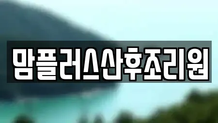 맘플러스산후조리원