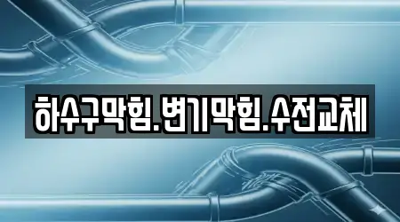 5곳 변기 막힘 주소 모음 경기 유양동