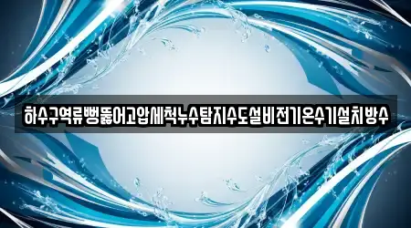 하수구역류뻥뚫어고압세척누수탐지수도설비전기온수기설치방수