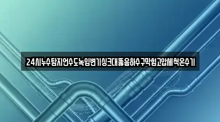 24시누수탐지언수도녹임변기싱크대뚫음하수구막힘고압세척온수기