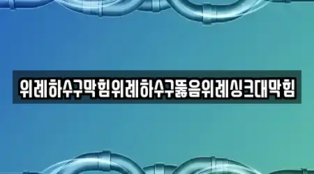 위례하수구막힘위례하수구뚫음위례싱크대막힘