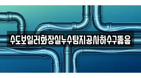 수도보일러화장실누수탐지공사하수구뚫음