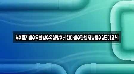 누수탐지방수욕실방수옥상방수베란다방수판넬지붕방수싱크대교체