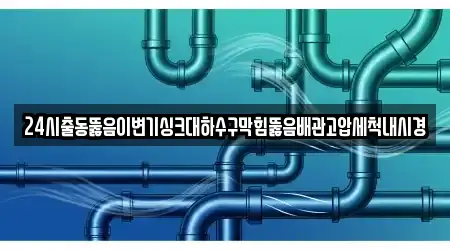 24시출동뚫음이변기싱크대하수구막힘뚫음배관고압세척내시경