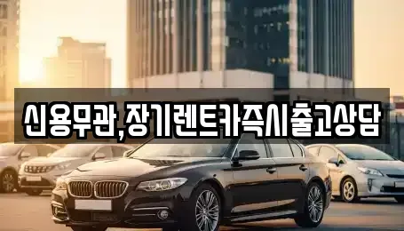 경기 안산시 장기렌트카 전문 신용무관,장기렌트카즉시출고상담