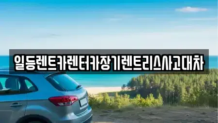 경기 안산시 장기렌트카 전문 일등렌트카렌터카장기렌트리스사고대차