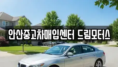 경기 안산시 중고차매입 전문 안산중고차매입센터 드림모터스