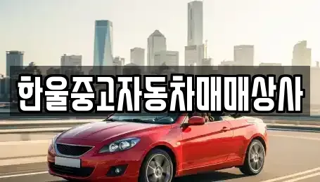경상남도 남해군 이동면 중고차매매 전문 한울중고자동차매매상사