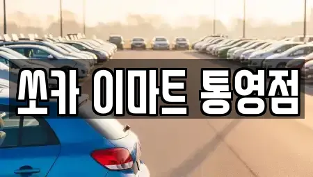 경상남도 통영시 광도면 렌트카 전문 쏘카 이마트 통영점