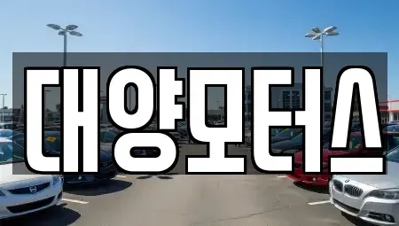 광주광역시 광산구 양동 중고차 전문 대양모터스