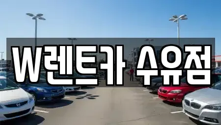 서울특별시 도봉구 렌트카 전문 W렌트카 수유점