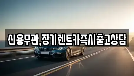 서울특별시 성동구 옥수동 장기렌트카 전문 신용무관,장기렌트카즉시출고상담