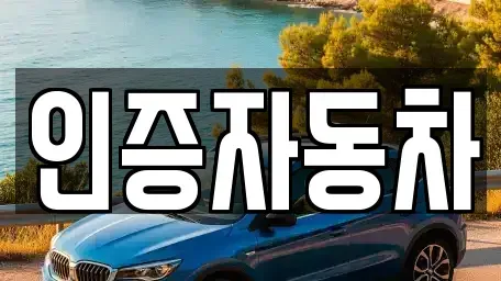 서울특별시 용산구 신계동 중고차 전문 인증자동차