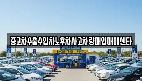 전북 전주시 완산구 동서학동 중고차매입 전문 중고차수출수입차노후차사고차량매입매매센타