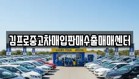 전북특별자치도 남원시 중고차매입 전문 김프로중고차매입판매수출매매센터