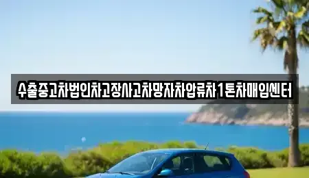 제주 제주시 도련일동 중고차매입 전문 수출중고차법인차고장사고차망자차압류차1톤차매입센터