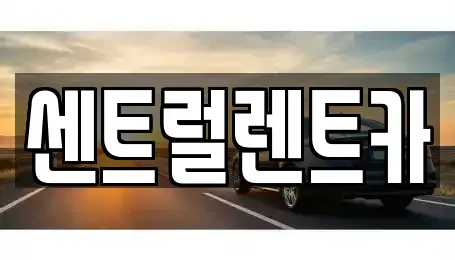 충남 당진시 원당동 렌트카 전문 센트럴렌트카